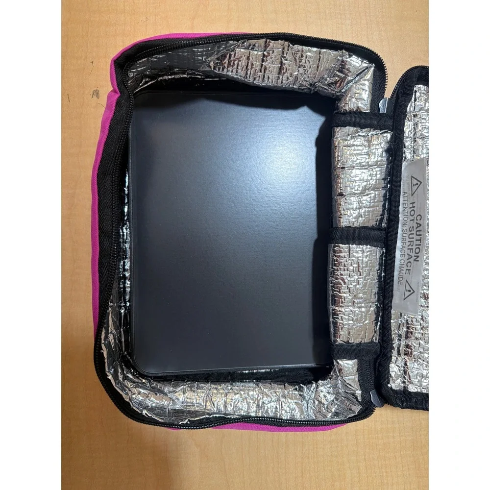 Hot Logic Mini Portable Oven Magenta Pink Personal Food Warmer Lunch Bag NWT